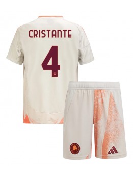 AS Roma Bryan Cristante #4 Dječji Gostujuci Dres kompleti 2024-25 Kratak Rukavima (+ kratke hlače)